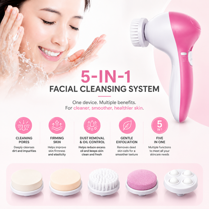 PureGlow™ 5-in-1 Facial Brush