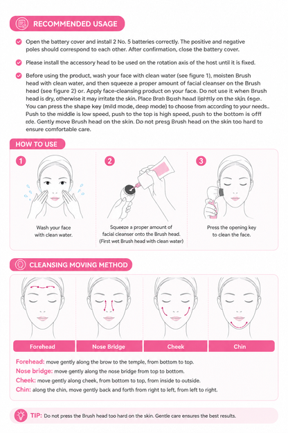 PureGlow™ 5-in-1 Facial Brush